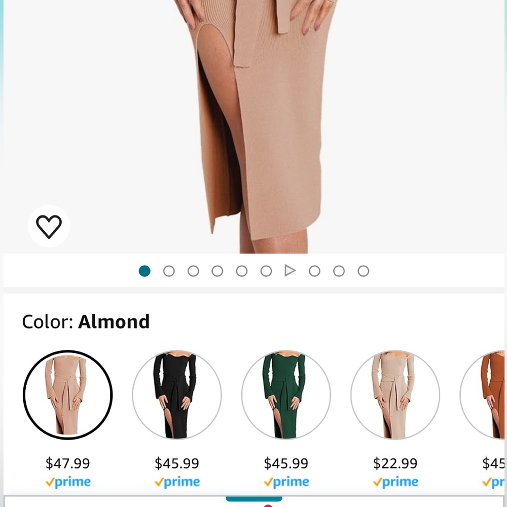 Knit Midi Dress with slit
